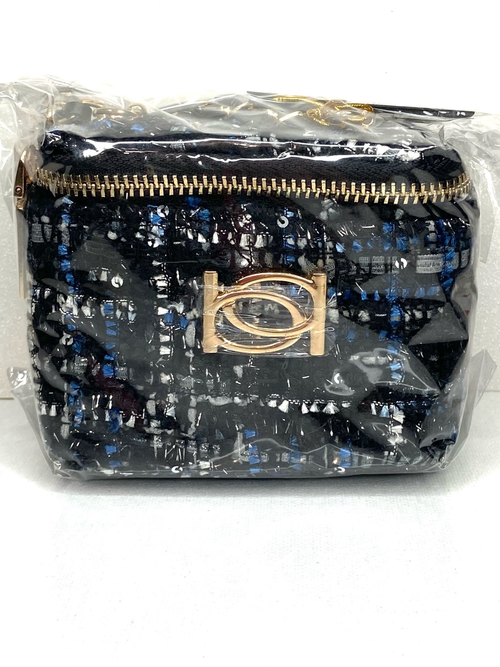 BEBE KAMALA MINI TWEED CROSSBODY
